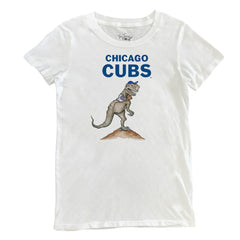 Chicago Cubs Tiny Turnip Women's TT Rex T-Shirt - White - MLB Lifestyle