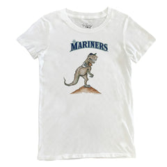 Seattle Mariners Tiny Turnip Women's TT Rex T-Shirt - White - MLB on Sale