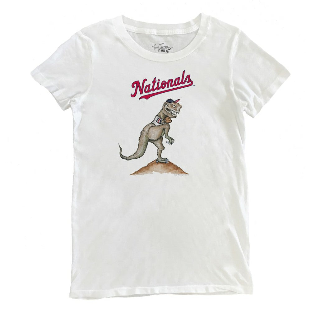 Washington Nationals Tiny Turnip Women's TT Rex T-Shirt - White - MLB on Sale
