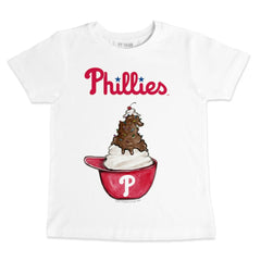 Philadelphia Phillies Tiny Turnip Youth Sundae Helmet T-Shirt - White - MLB on Sale