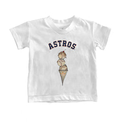 Houston Astros Tiny Turnip Youth Triple Scoop T-Shirt - White - MLB Discount