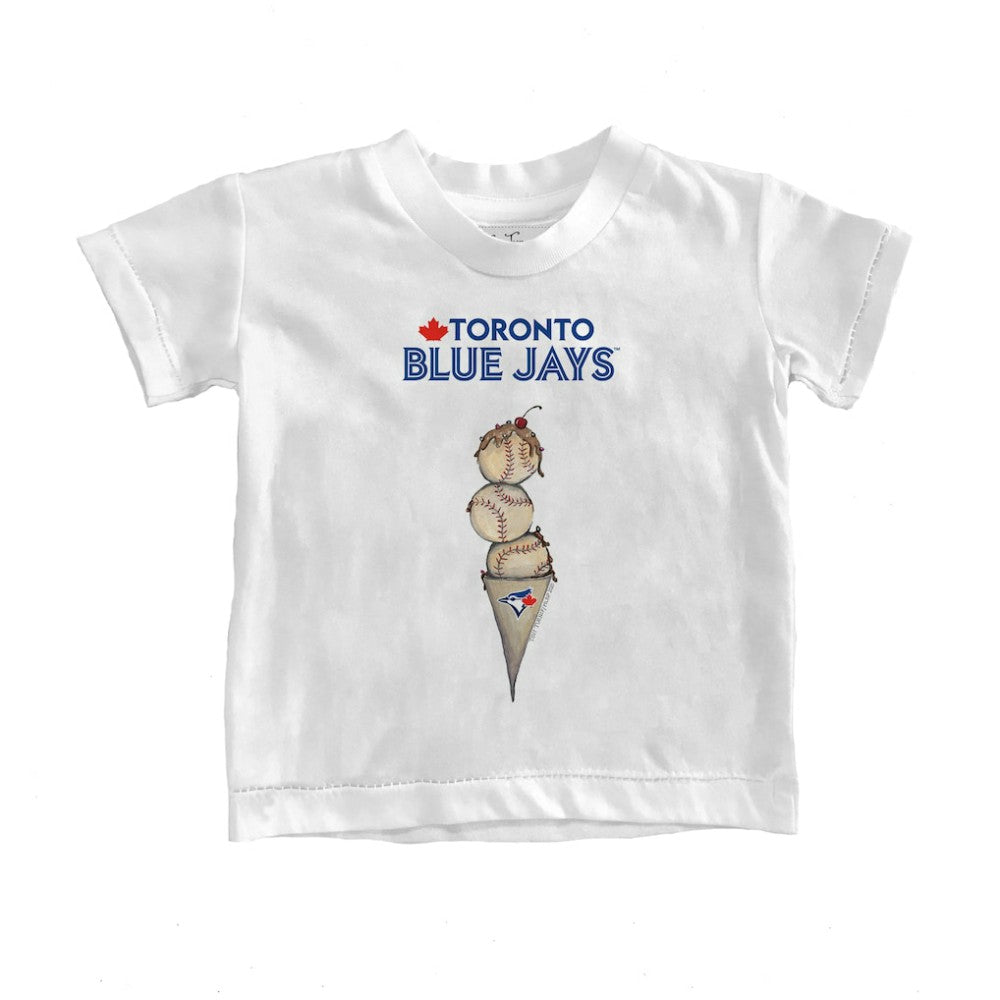 Toronto Blue Jays Tiny Turnip Youth Triple Scoop T-Shirt - White - MLB Online