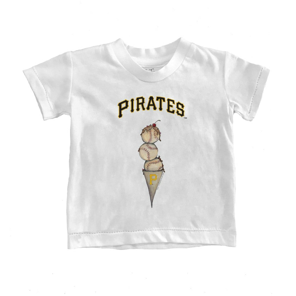 Pittsburgh Pirates Tiny Turnip Youth Triple Scoop T-Shirt - White - MLB Online