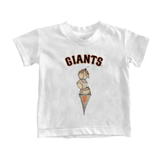 San Francisco Giants Tiny Turnip Youth Triple Scoop T-Shirt - White - MLB Discount