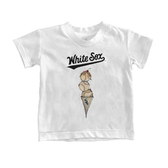 Chicago White Sox Tiny Turnip Youth Triple Scoop T-Shirt - White - MLB Lifestyle