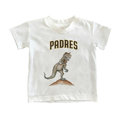 San Diego Padres Tiny Turnip Youth TT Rex T-Shirt - White - MLB on Sale