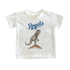 Kansas City Royals Tiny Turnip Youth TT Rex T-Shirt - White - MLB Online