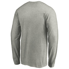 Pittsburgh Penguins Primary Logo Long Sleeve T-Shirt - Heather Gray - NHL 4267441