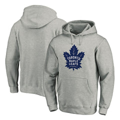 Toronto Maple Leafs Primary Team Logo Fleece Fitted Pullover Hoodie - Heather Gray - NHL 4267448