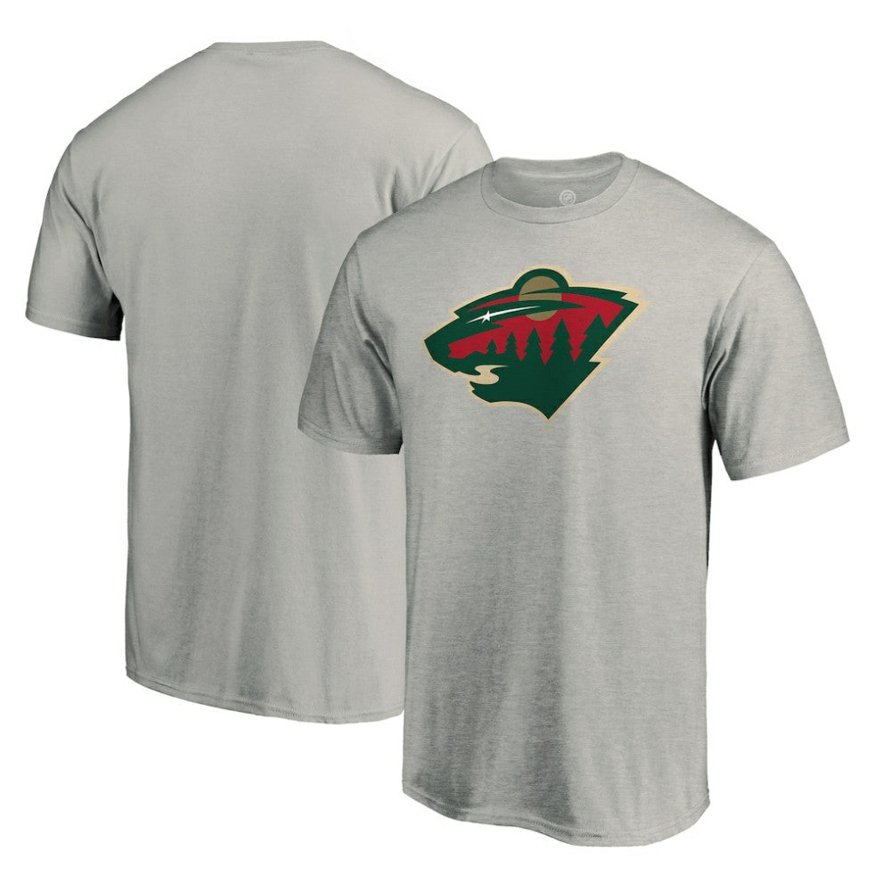 Minnesota Wild Primary Logo T-Shirt - Heather Gray - NHL 4267450