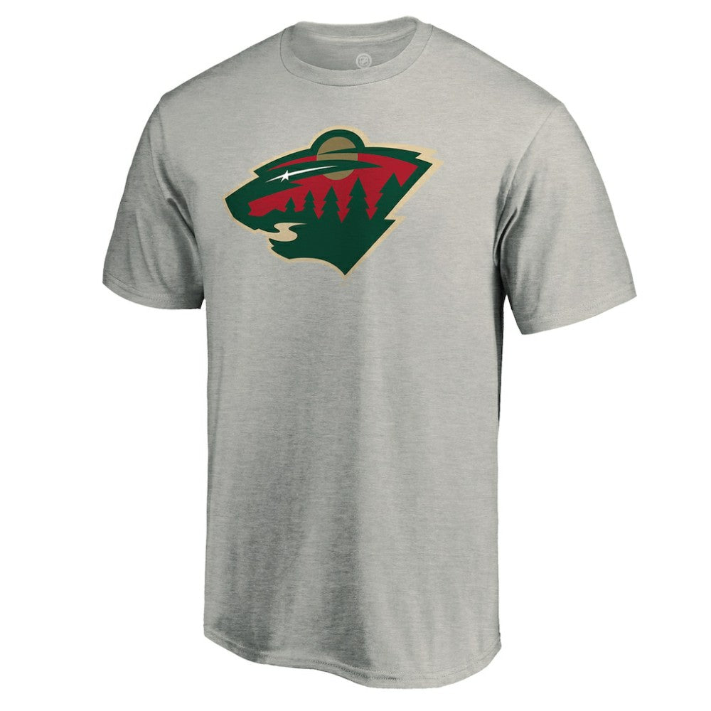 Minnesota Wild Primary Logo T-Shirt - Heather Gray - NHL 4267450