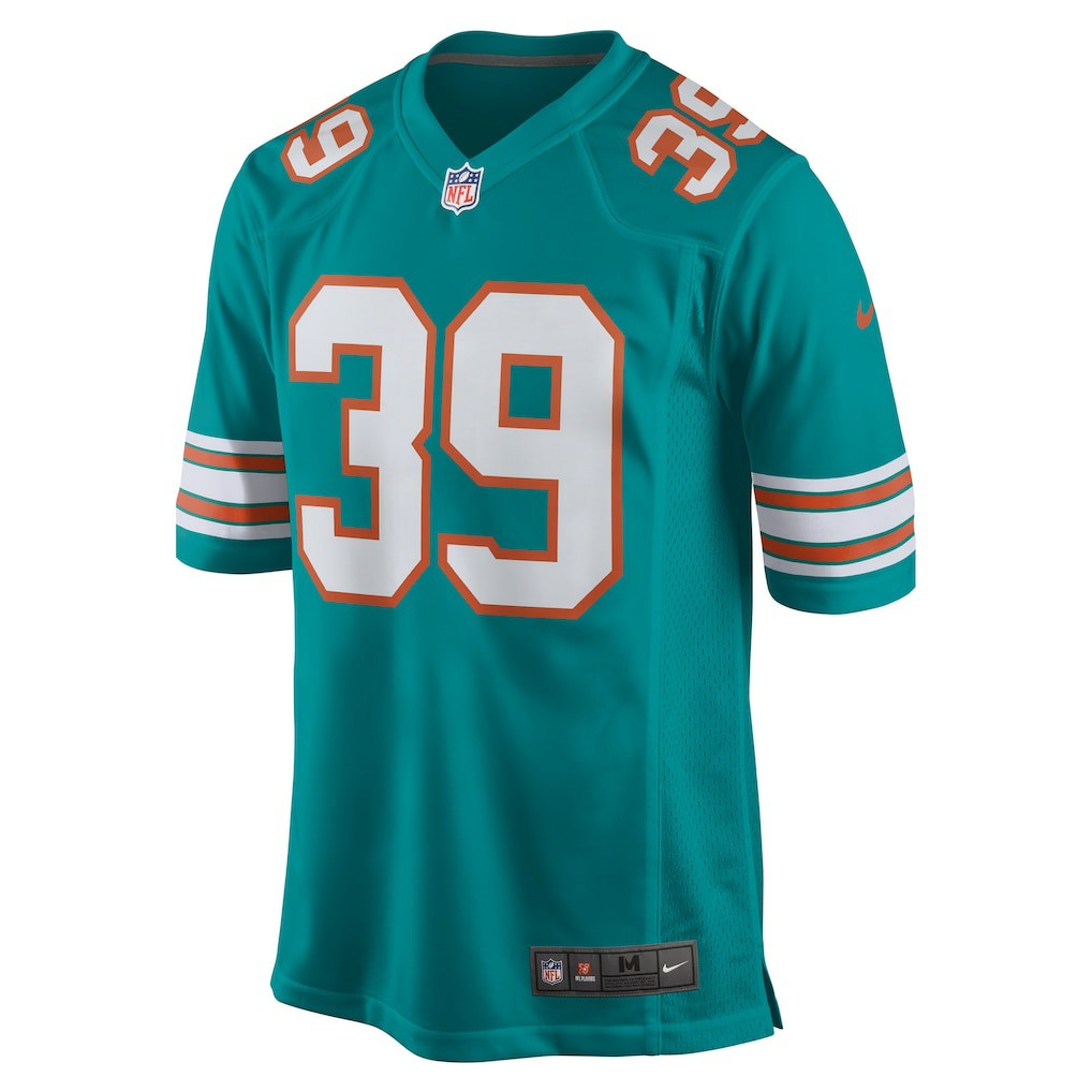 Nike Larry Csonka Miami Dolphins Retired Player Jersey Aqua