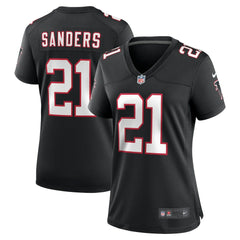 Nike Deion Sanders Atlanta Falcons Women's Alternate Retired Player Game Jersey Black