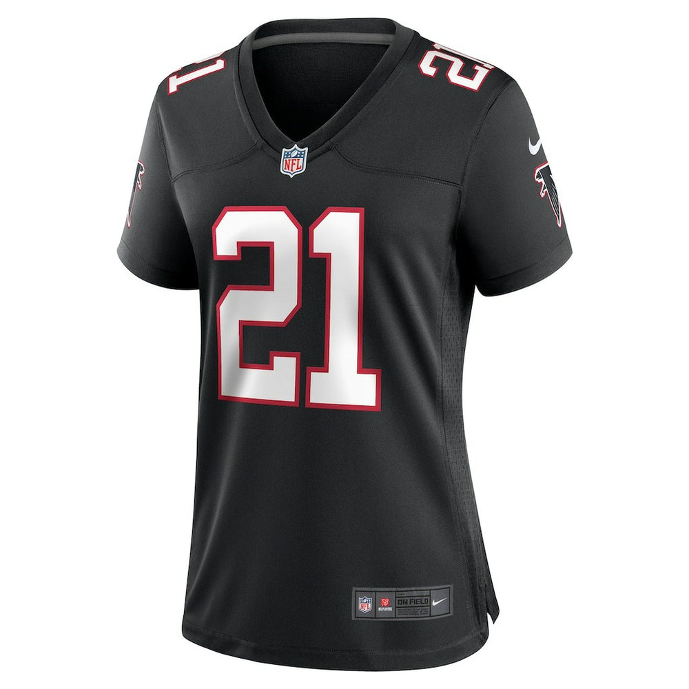 Nike Deion Sanders Atlanta Falcons Women's Alternate Retired Player Game Jersey Black
