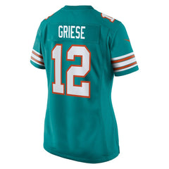 Nike Bob Griese Miami Dolphins Women's Retired Player Jersey Aqua