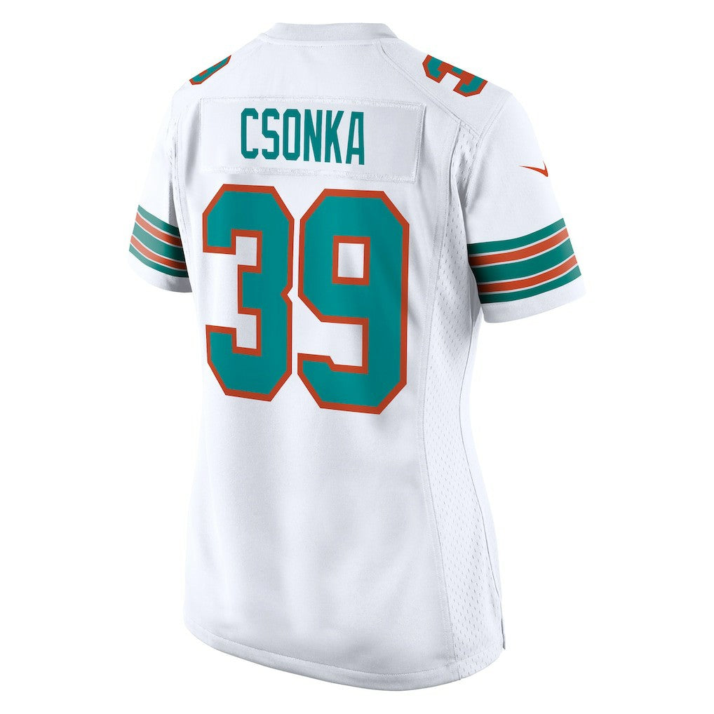 Nike Larry Csonka Miami Dolphins Women's Retired Player Jersey White