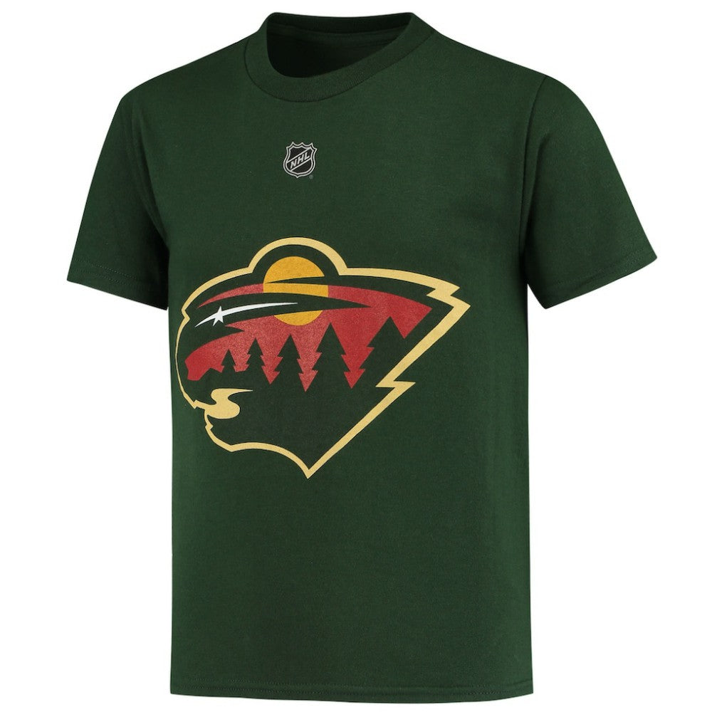 Kirill Kaprizov Minnesota Wild Youth Player Name & Number T-Shirt - Green - NHL 4268520