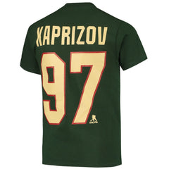 Kirill Kaprizov Minnesota Wild Youth Player Name & Number T-Shirt - Green - NHL 4268520