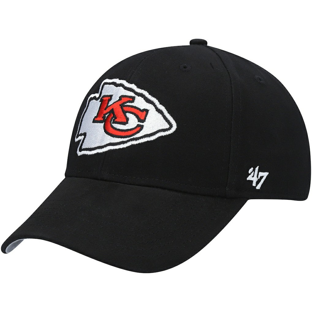 47 brand Kansas City Chiefs '47 Youth Secondary MVP Adjustable Hat Black