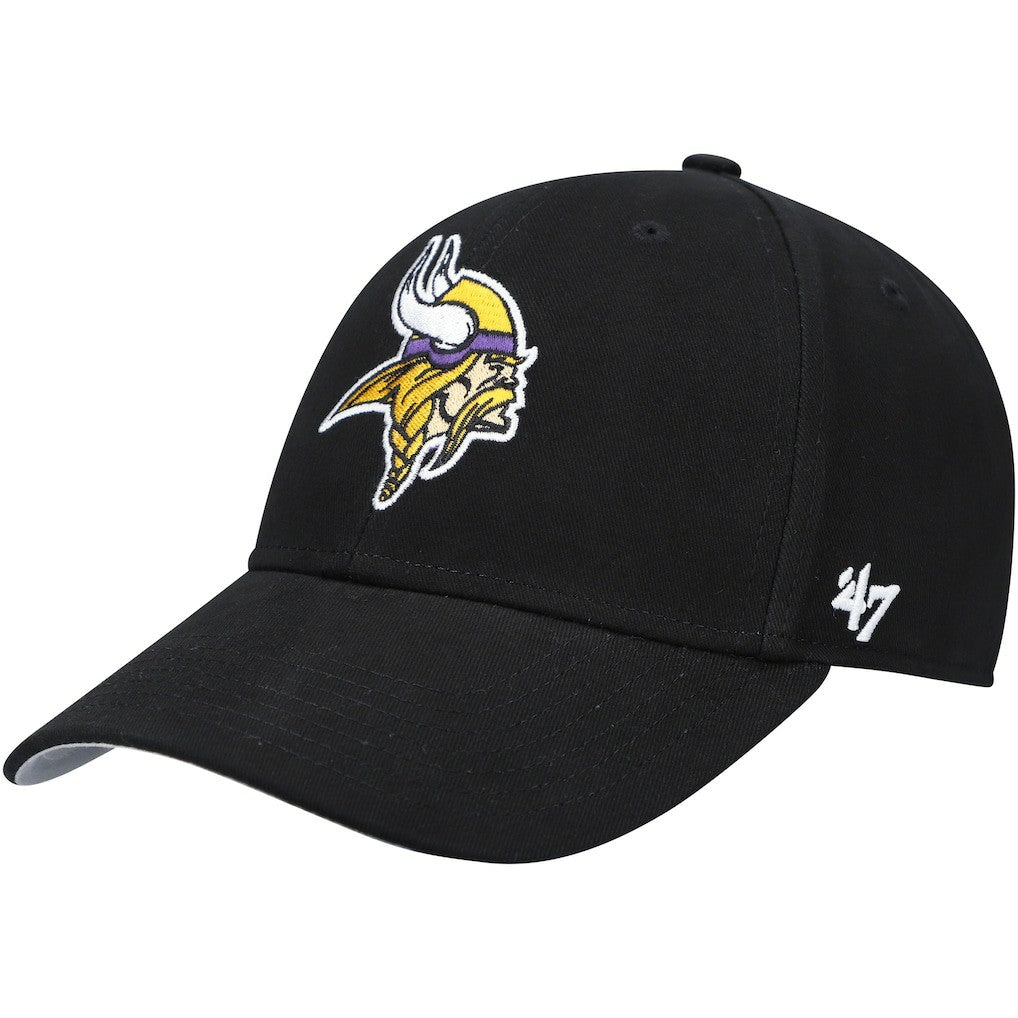 47 brand Minnesota Vikings '47 Youth Secondary MVP Adjustable Hat Black