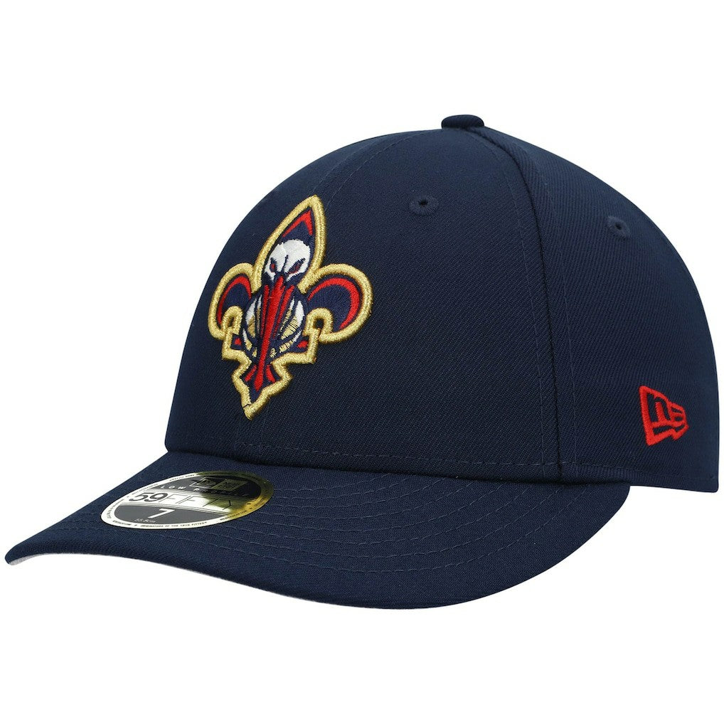 New Orleans Pelicans Team Logo Low Profile 59FIFTY Fitted Hat Navy | New Era online