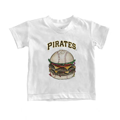 Pittsburgh Pirates Tiny Turnip Youth Burger T-Shirt - White - MLB Lifestyle