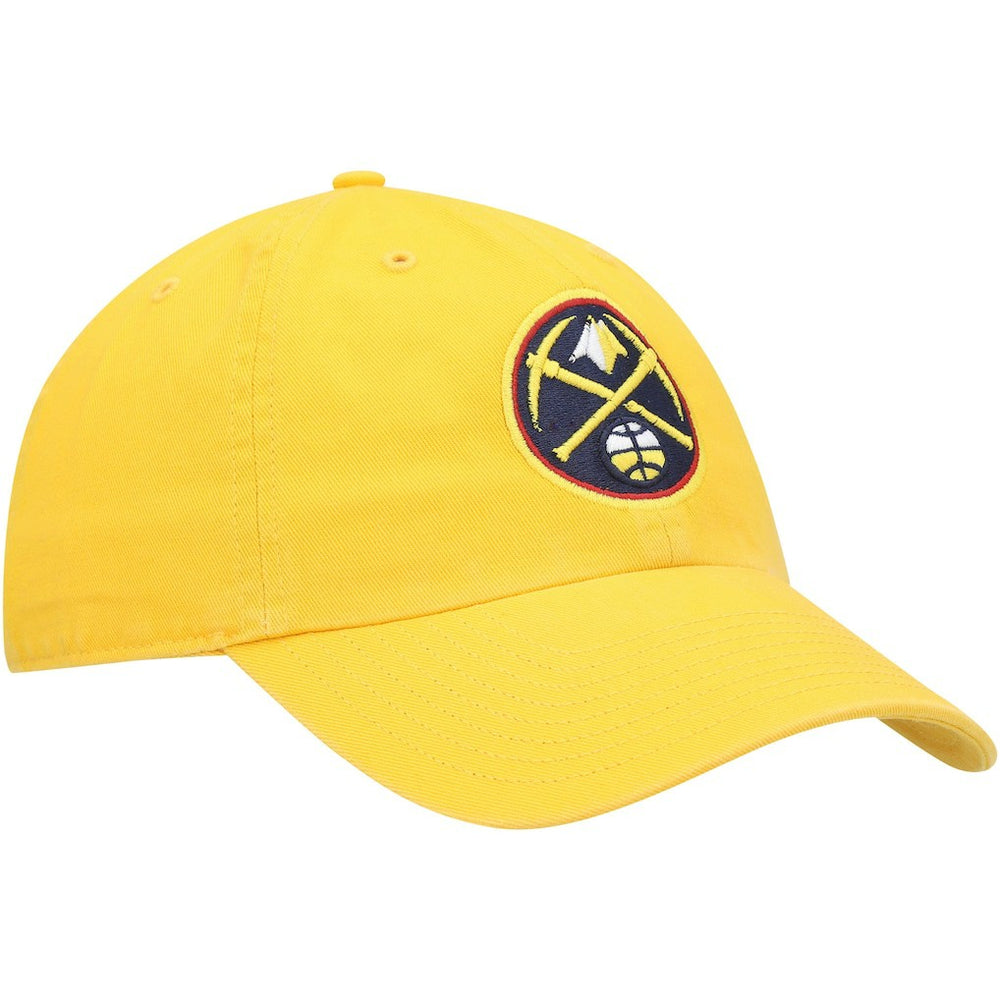 Denver Nuggets '47 Core Logo Clean Up Adjustable Hat for sale Gold | 47 brand Lifestyle