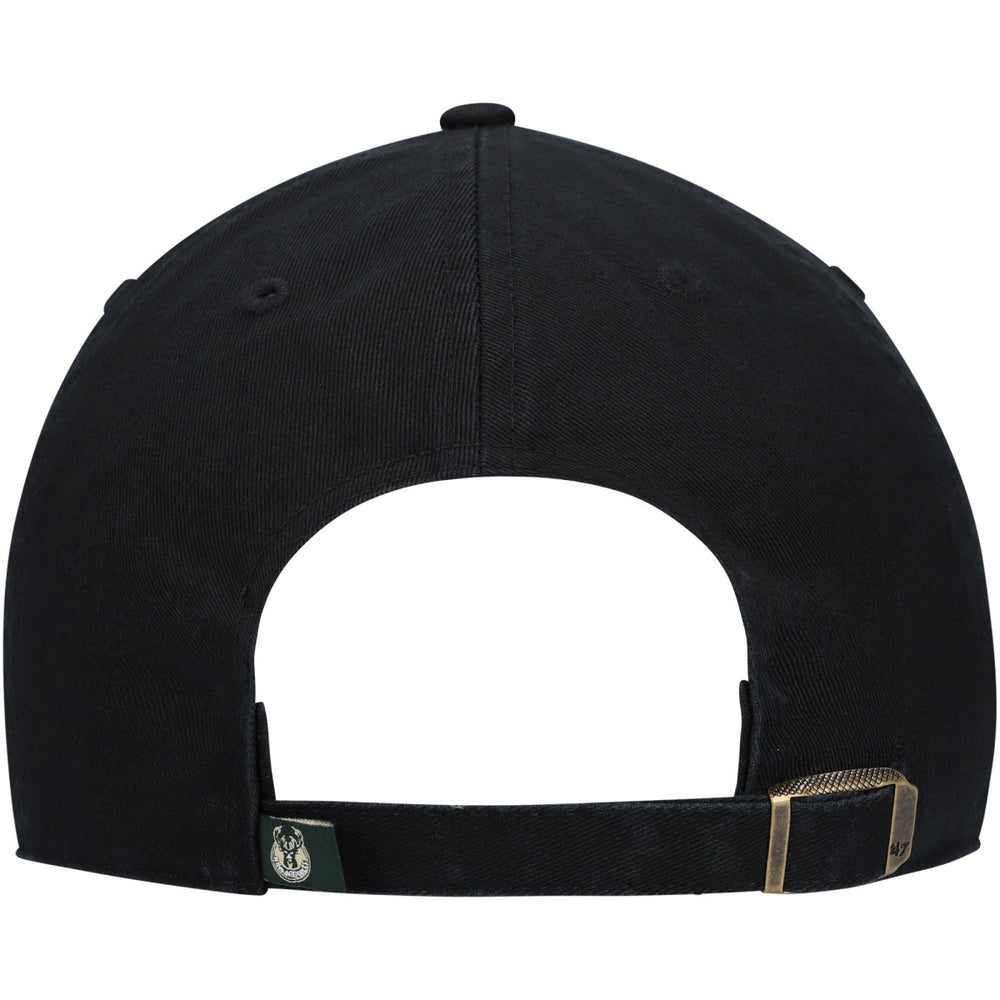 Milwaukee Bucks '47 Core Logo Clean Up Adjustable Hat Black | 47 brand outlet