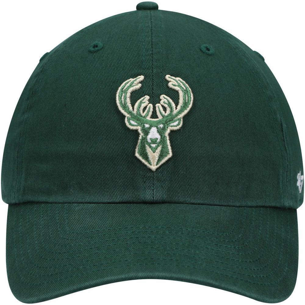 Milwaukee Bucks '47 Core Logo Clean Up Adjustable Hat Hunter Green | 47 brand online
