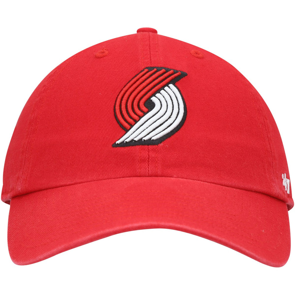 Portland Trail Blazers '47 Core Logo Clean Up Adjustable Hat Red | 47 brand