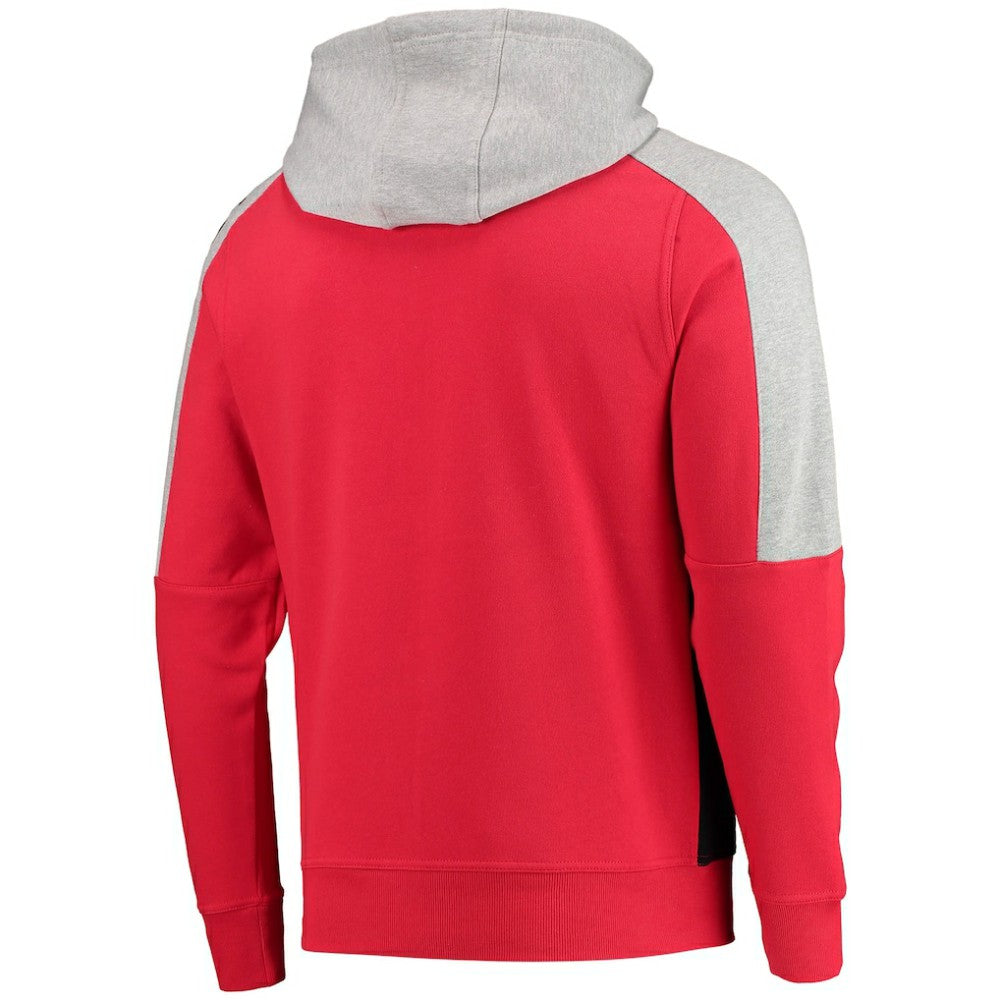 Chicago Blackhawks Starter Playoffs Color Block Full-Zip Hoodie - Red/Black - NHL 4270903