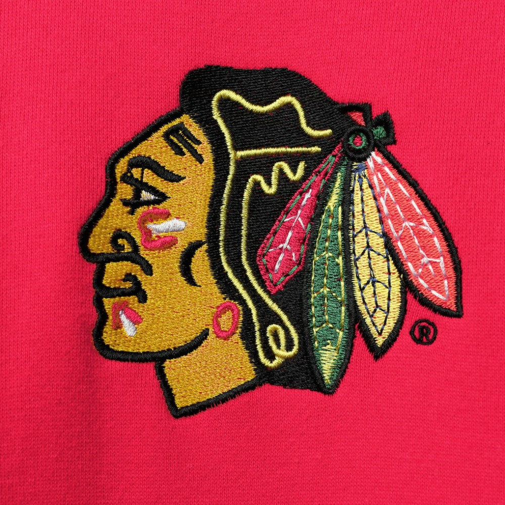 Chicago Blackhawks Starter Playoffs Color Block Full-Zip Hoodie - Red/Black - NHL 4270903