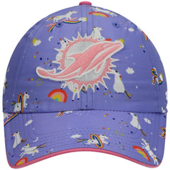 47 brand Miami Dolphins '47 Girls Preschool Unicorn Clean Up Adjustable Hat Purple