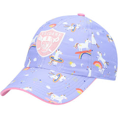47 brand Las Vegas Raiders '47 Girls Preschool Unicorn Clean Up Adjustable Hat Purple