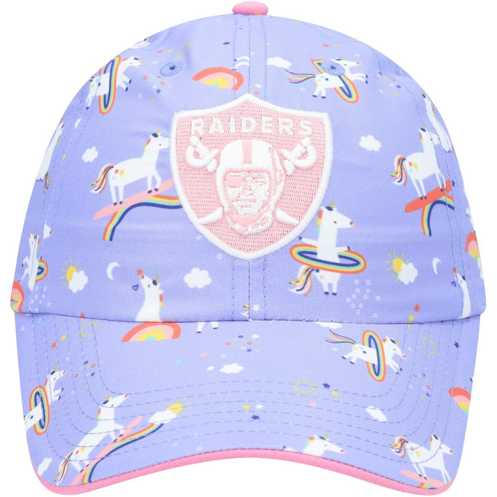 47 brand Las Vegas Raiders '47 Girls Preschool Unicorn Clean Up Adjustable Hat Purple