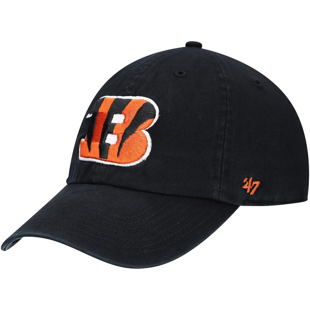 47 brand Cincinnati Bengals '47 Youth Logo Clean Up Adjustable Hat Black