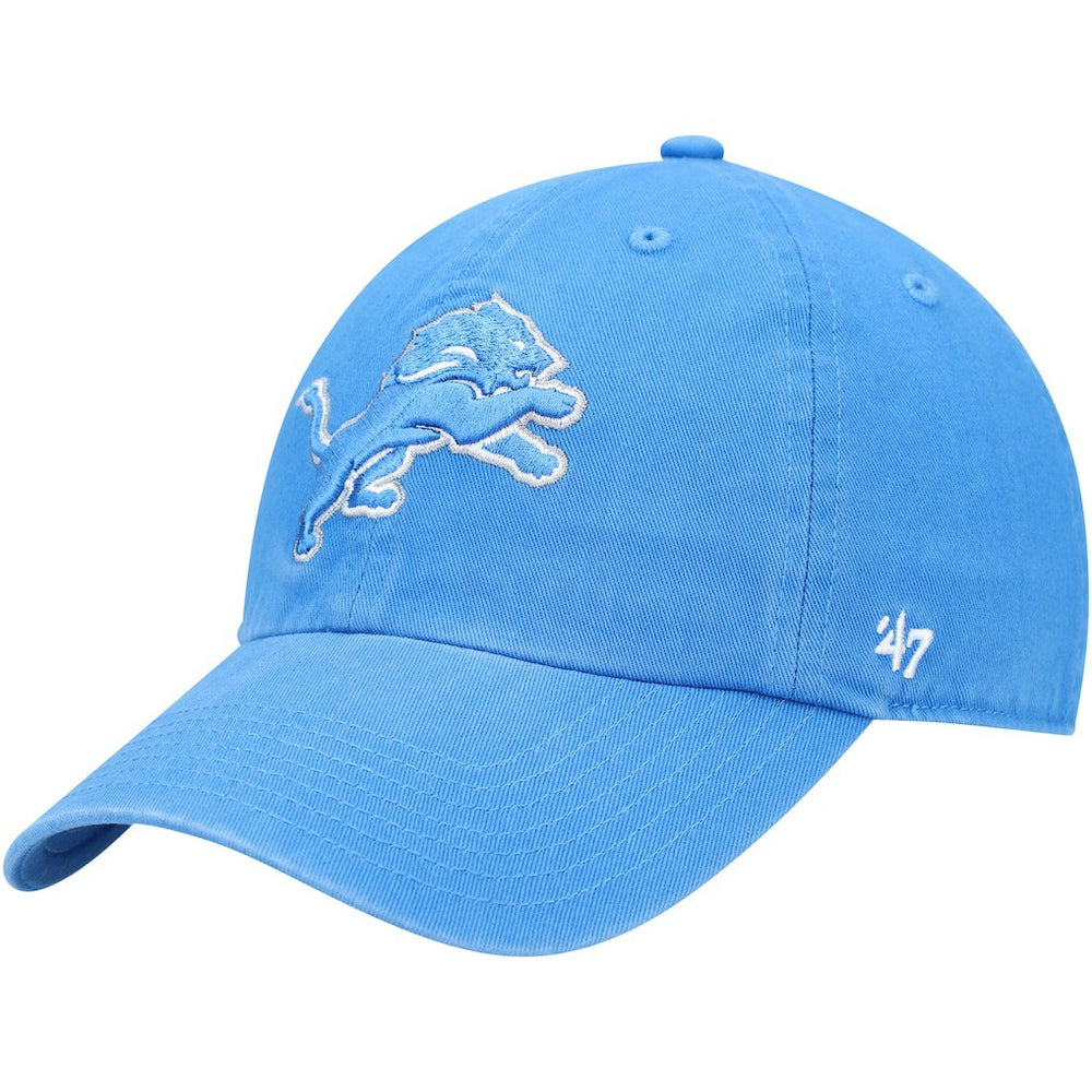 47 brand Detroit Lions '47 Youth Logo Clean Up Adjustable Hat Blue