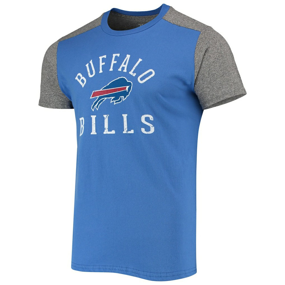 Buffalo Bills Majestic Threads Field Goal Slub T-Shirt Royal/Gray