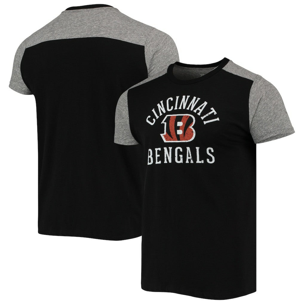 Cincinnati Bengals Majestic Threads Field Goal Slub T-Shirt Black/Gray