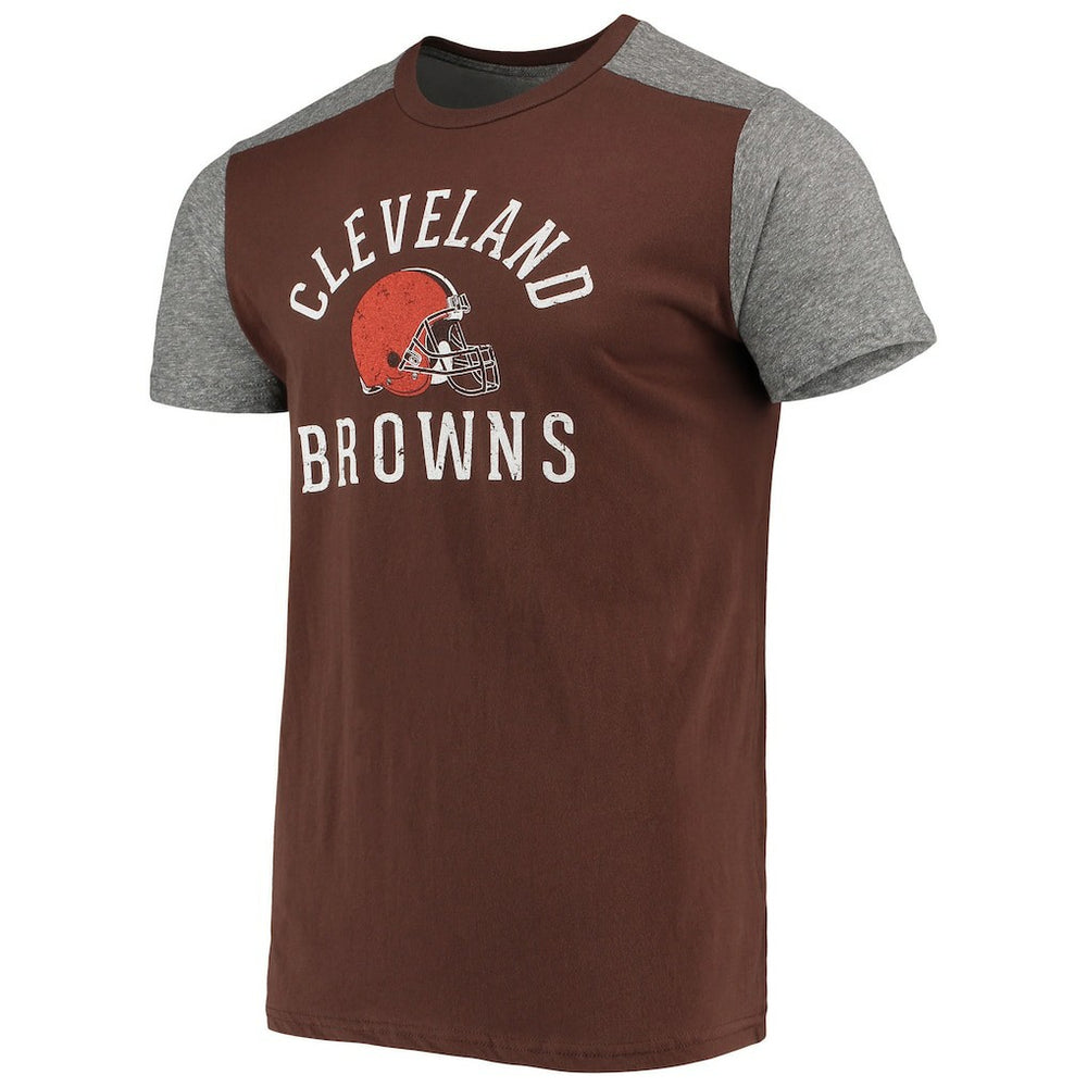 Cleveland Browns Majestic Threads Field Goal Slub T-Shirt Brown/Gray