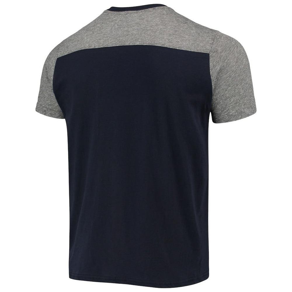 New England Patriots Majestic Threads Field Goal Slub T-Shirt Navy/Gray