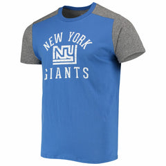 New York Giants Majestic Threads Gridiron Classics Field Goal Slub T-Shirt Royal/Heathered Gray