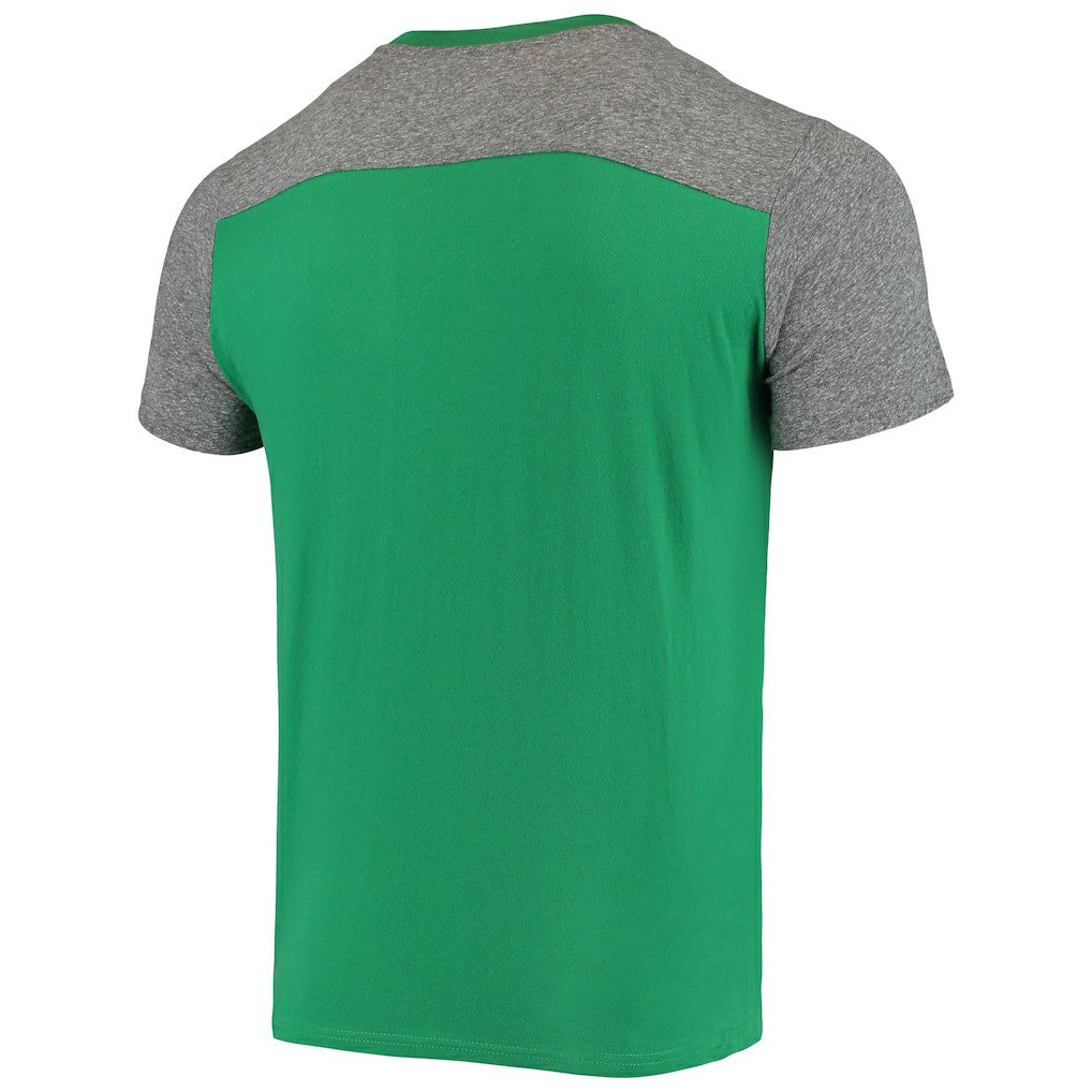 New York Jets Majestic Threads Gridiron Classics Field Goal Slub T-Shirt Kelly Green/Heathered Gray