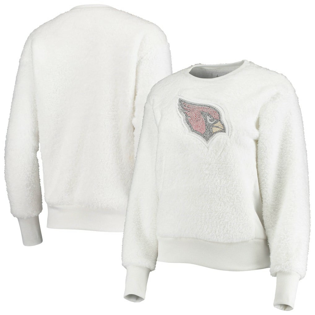 Arizona Cardinals Touch Women's Milestone Tracker Pullover Sweatshirt White