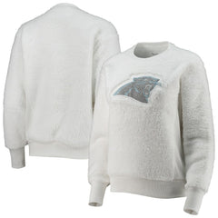 Carolina Panthers Touch Women's Milestone Tracker Pullover Sweatshirt White