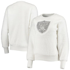 Las Vegas Raiders Touch Women's Milestone Tracker Pullover Sweatshirt White