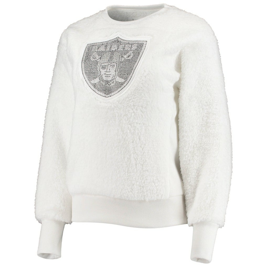 Las Vegas Raiders Touch Women's Milestone Tracker Pullover Sweatshirt White