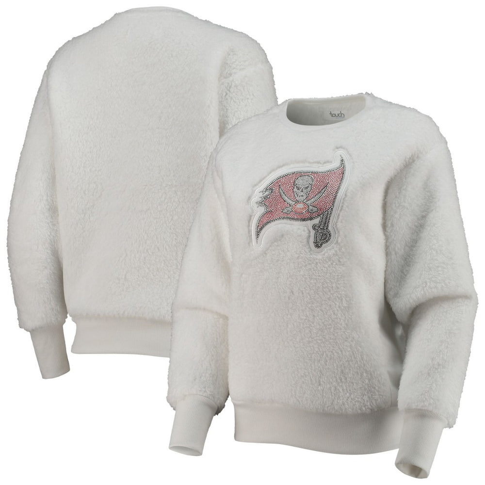 Tampa Bay Buccaneers Touch Women's Milestone Tracker Pullover Sweatshirt White