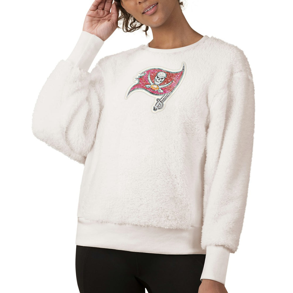 Tampa Bay Buccaneers Touch Women's Milestone Tracker Pullover Sweatshirt White