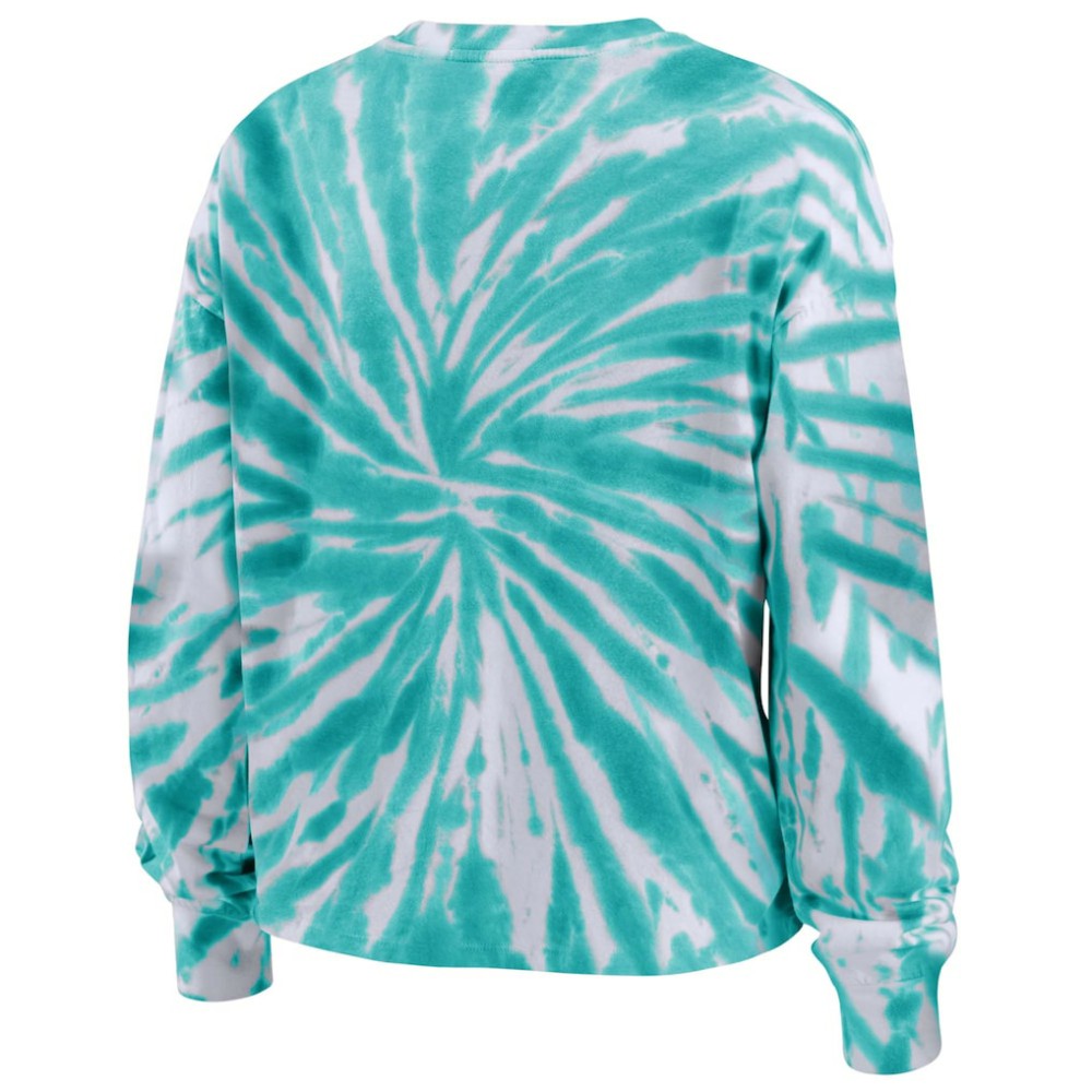 Seattle Kraken WEAR by Erin Andrews Women's Tie-Dye Long Sleeve T-Shirt - Light Blue - NHL 4272649
